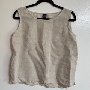 Eileen Fisher Linen Sleeveless Top Size Medium